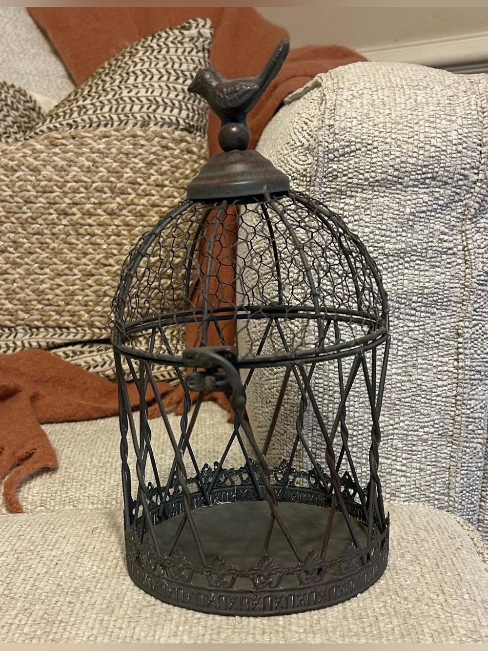 Decorative Metal Birdcage Accent